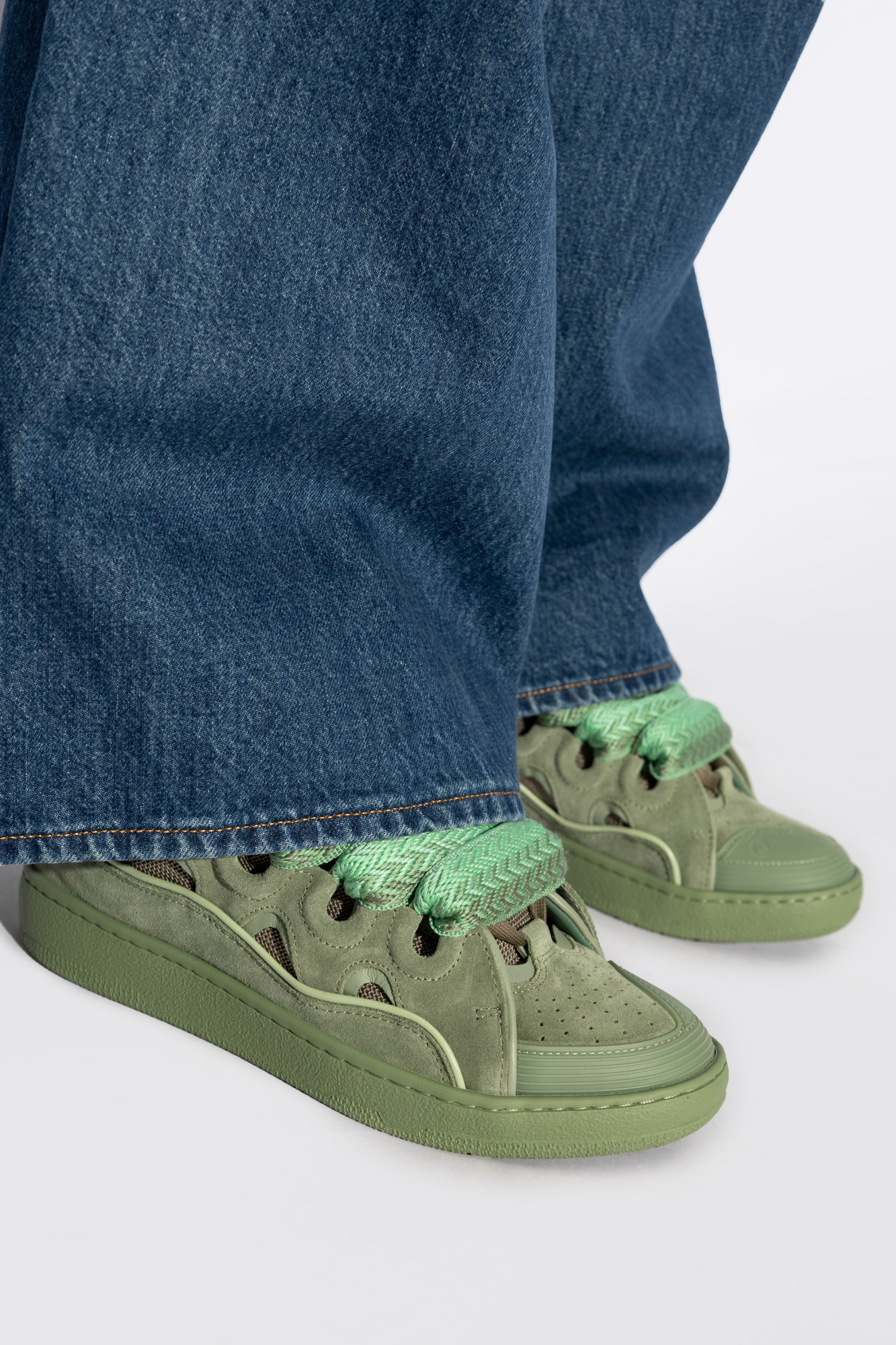 スニーカー LANVIN Woman Sneakers Green FUSKDK12MONO 414 Women's designer and luxury sneakers - Lanvin